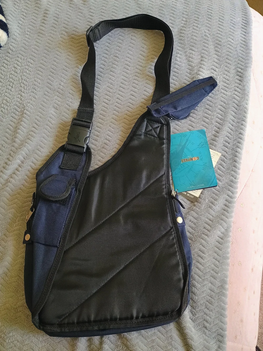Navy Crossbody Sling Bag for Men or Women
